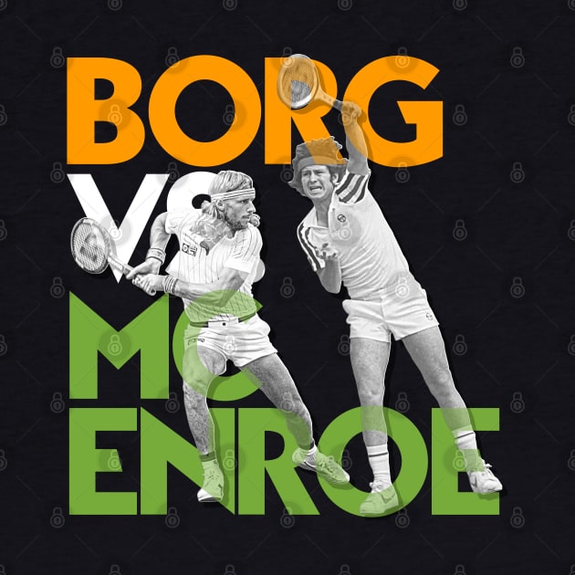 Borg Vs. McEnroe // Retro Tennis Icons by darklordpug